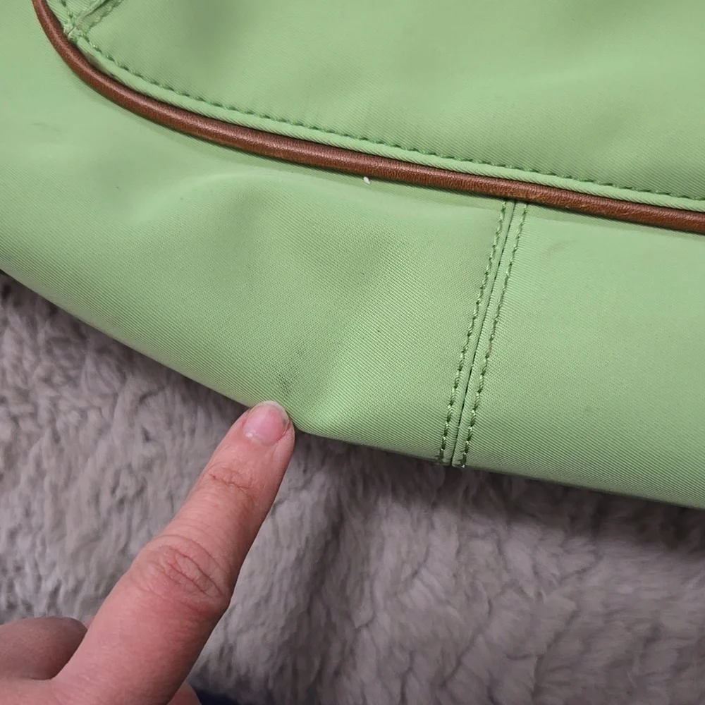 CHAMPS Lime Green Nylon Shoulder Bag